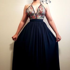 Floral floor length dress